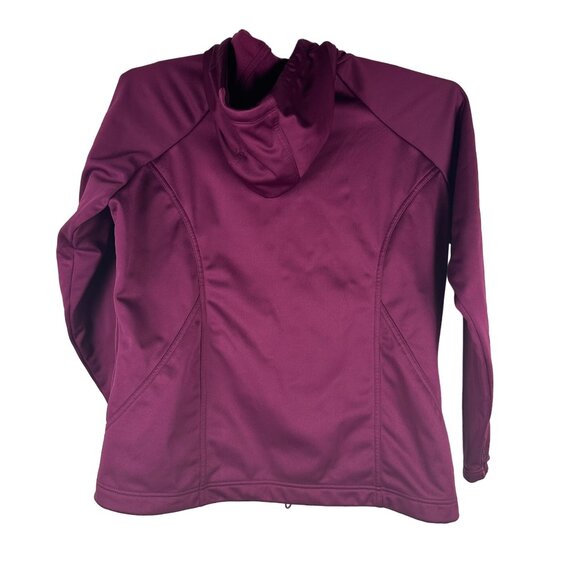 Natural Reflections Women's XL Burgundy Polyester Hooded Jacket - Picture 6 of 6